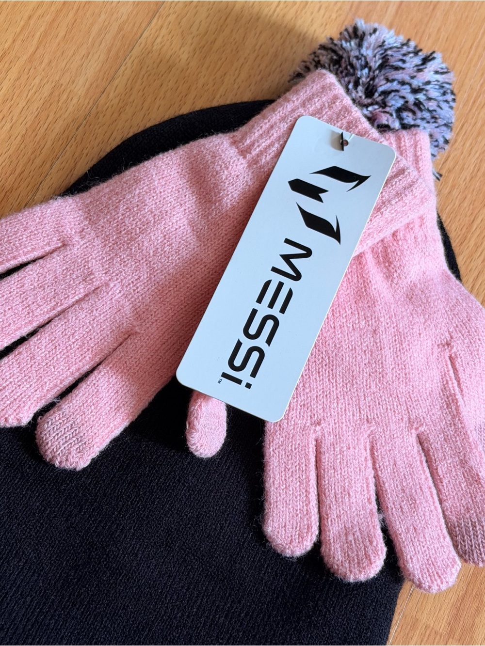 Messi Beanie Hat and Gloves Set.